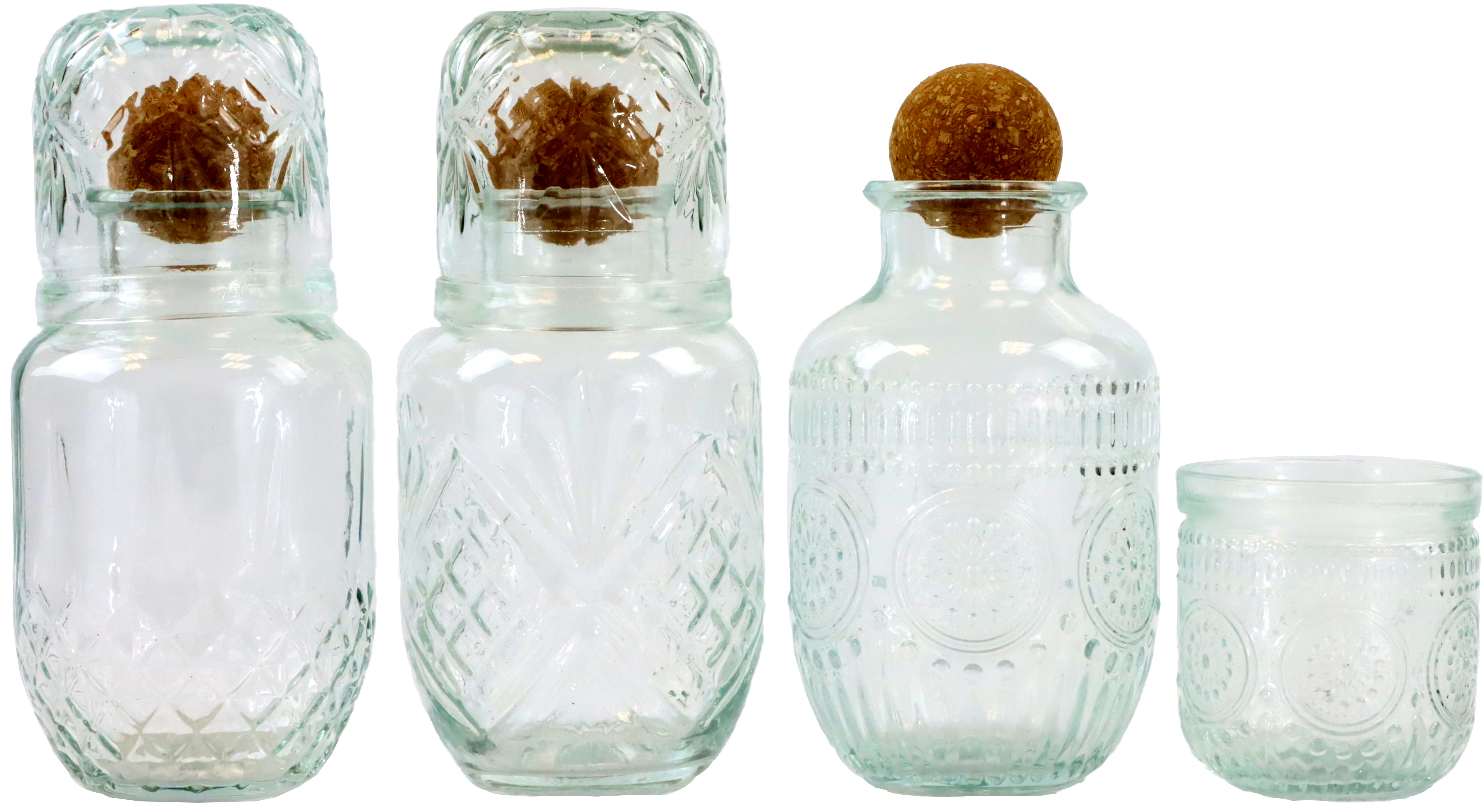 7812 CARAFES EN VERRE CASA RUSTICA  3P