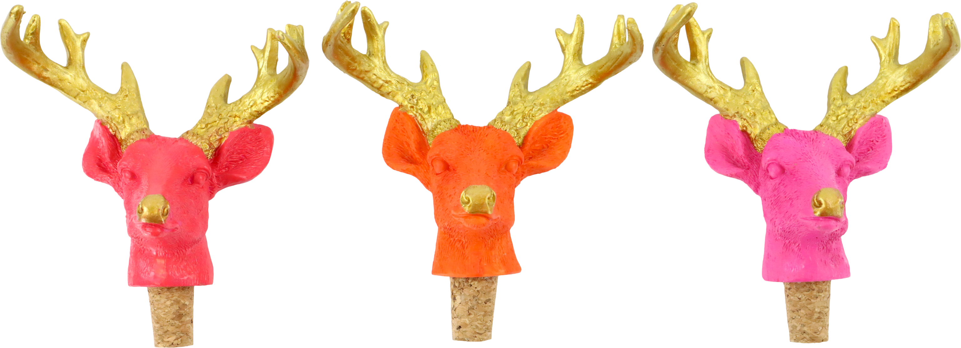 8048 BOTTLESTOPPER DAZZLING DEER  S/3