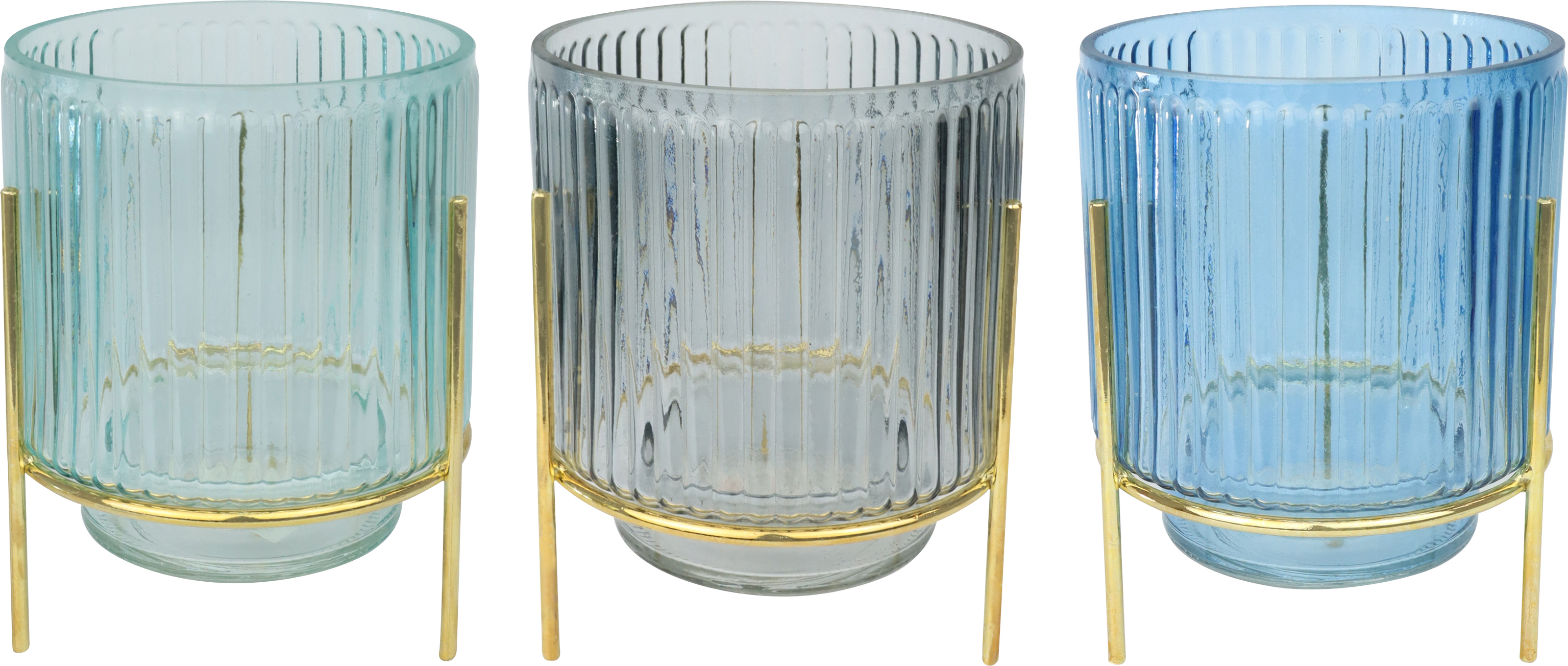 8107 PHOTOPHORES À PIEDS  AQUA  3P