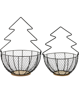 8137 WIRE BASKETS BAUM  S/2
