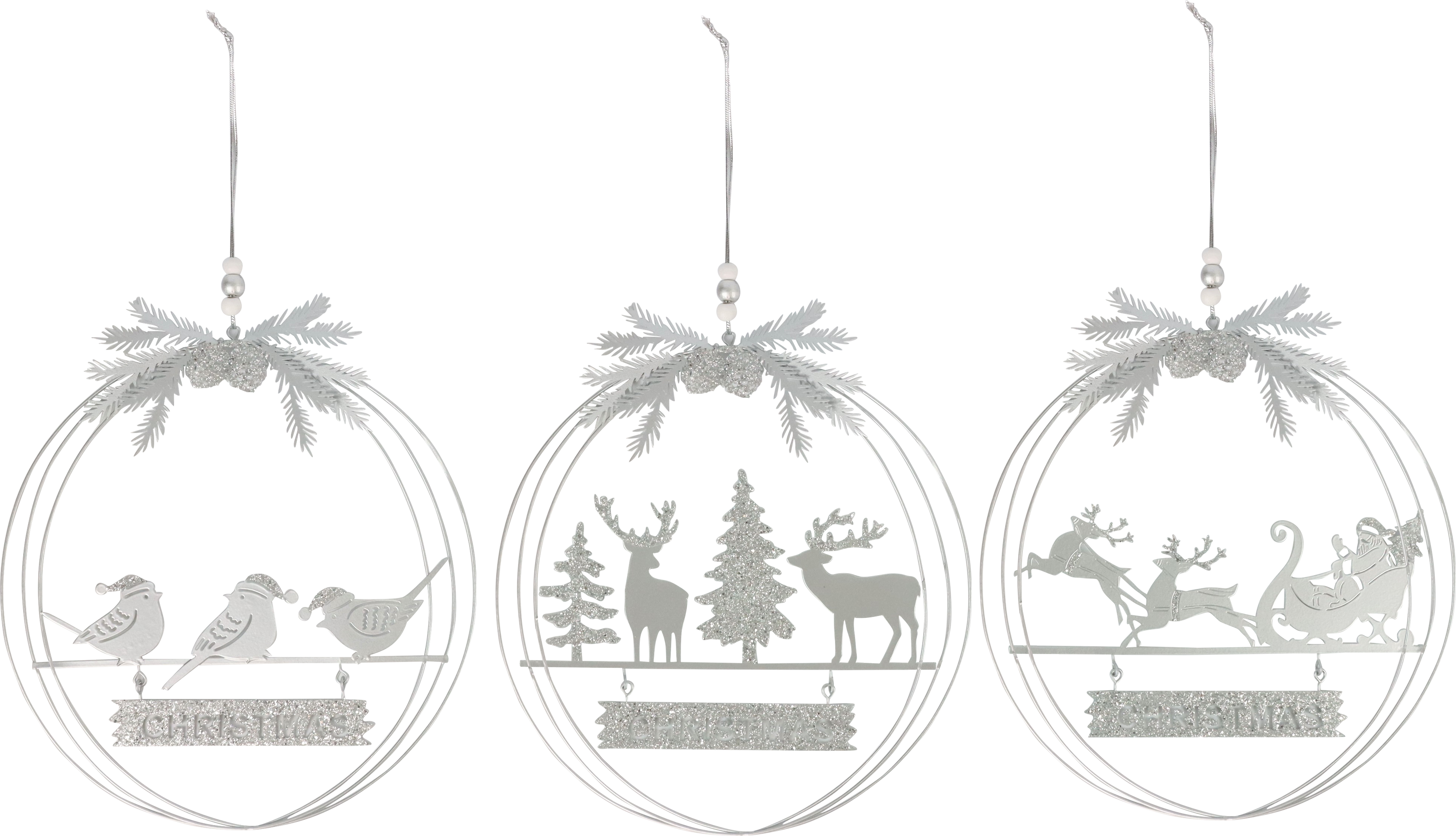 8313 CORONE DECO  CHRISTMAS  3PZ