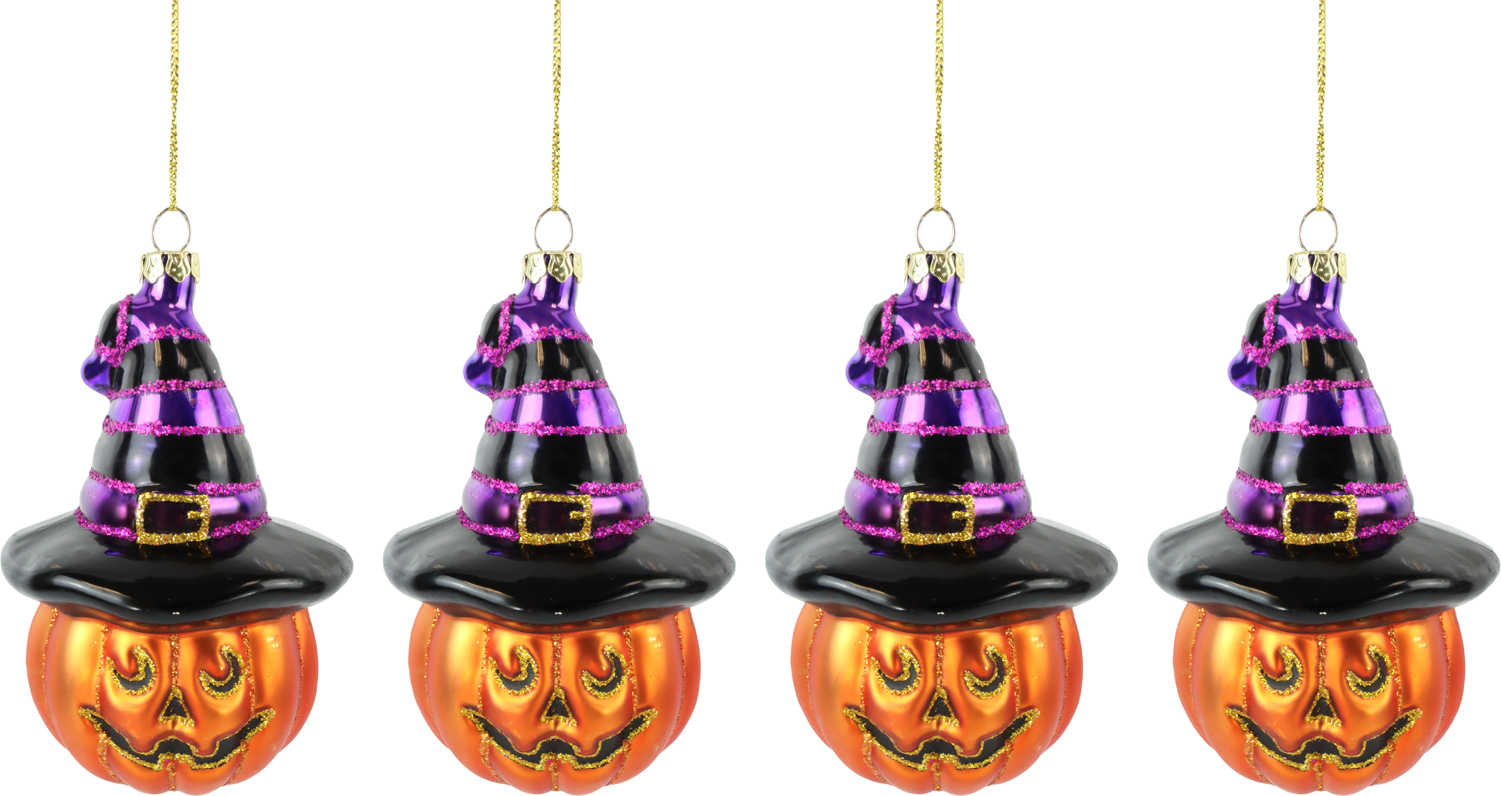 8409 ADORNOSDEVIDRIO HALLOWEEN VIB  S/4