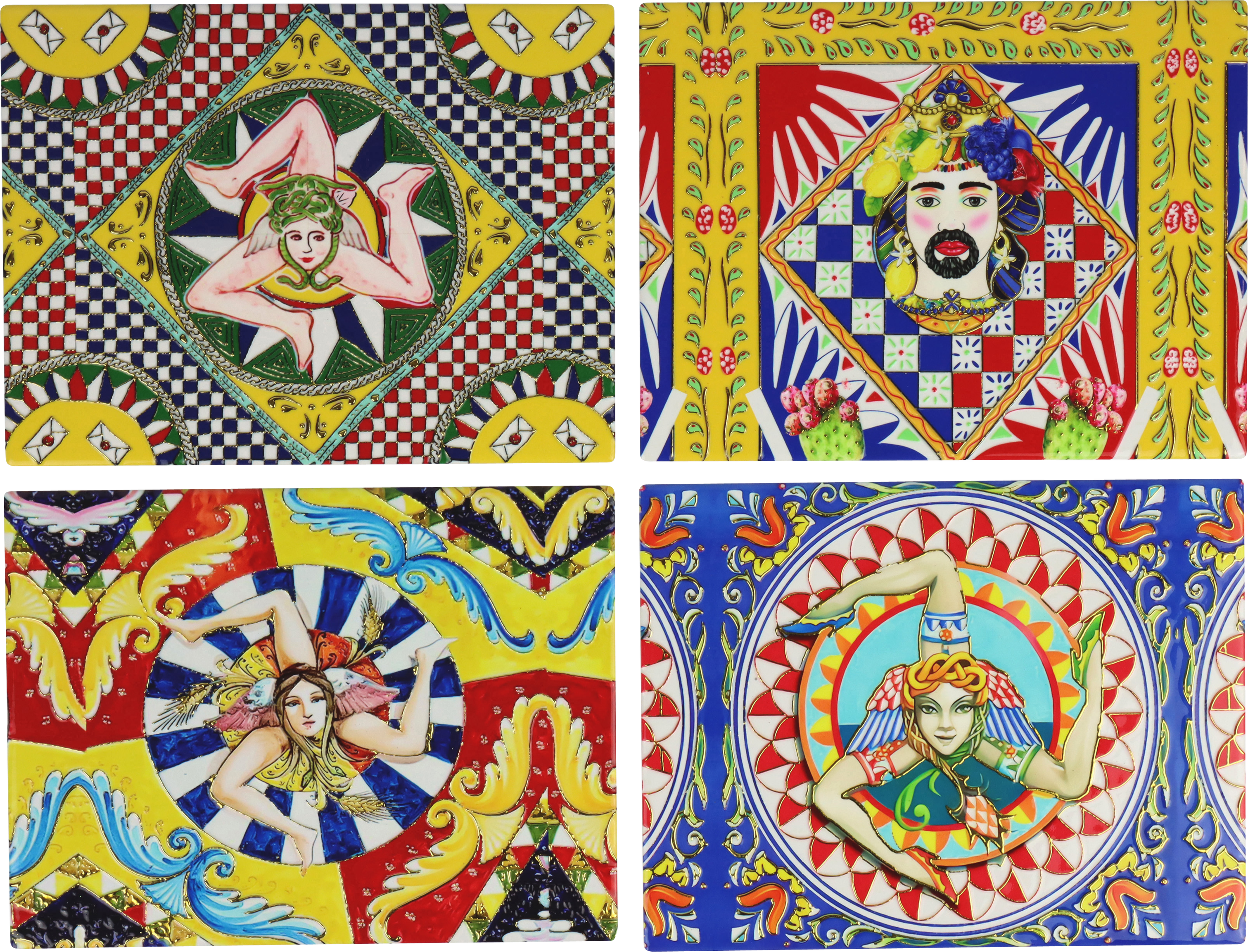 8482 PLANCHES DE PRÉSENT TRINACRIA  4P