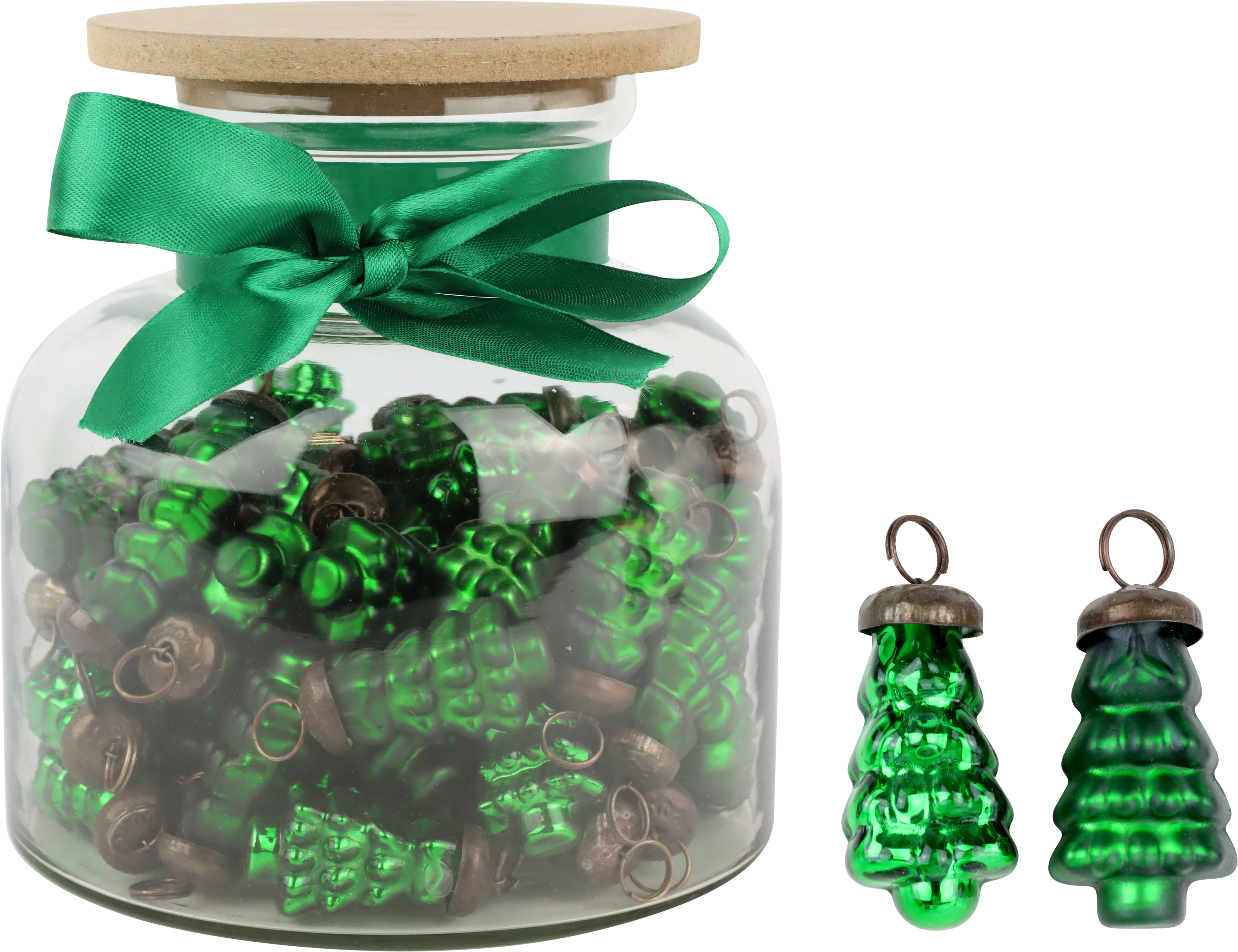 8500 BAUMSCHMUCK IM GLAS GRÜN  S/61