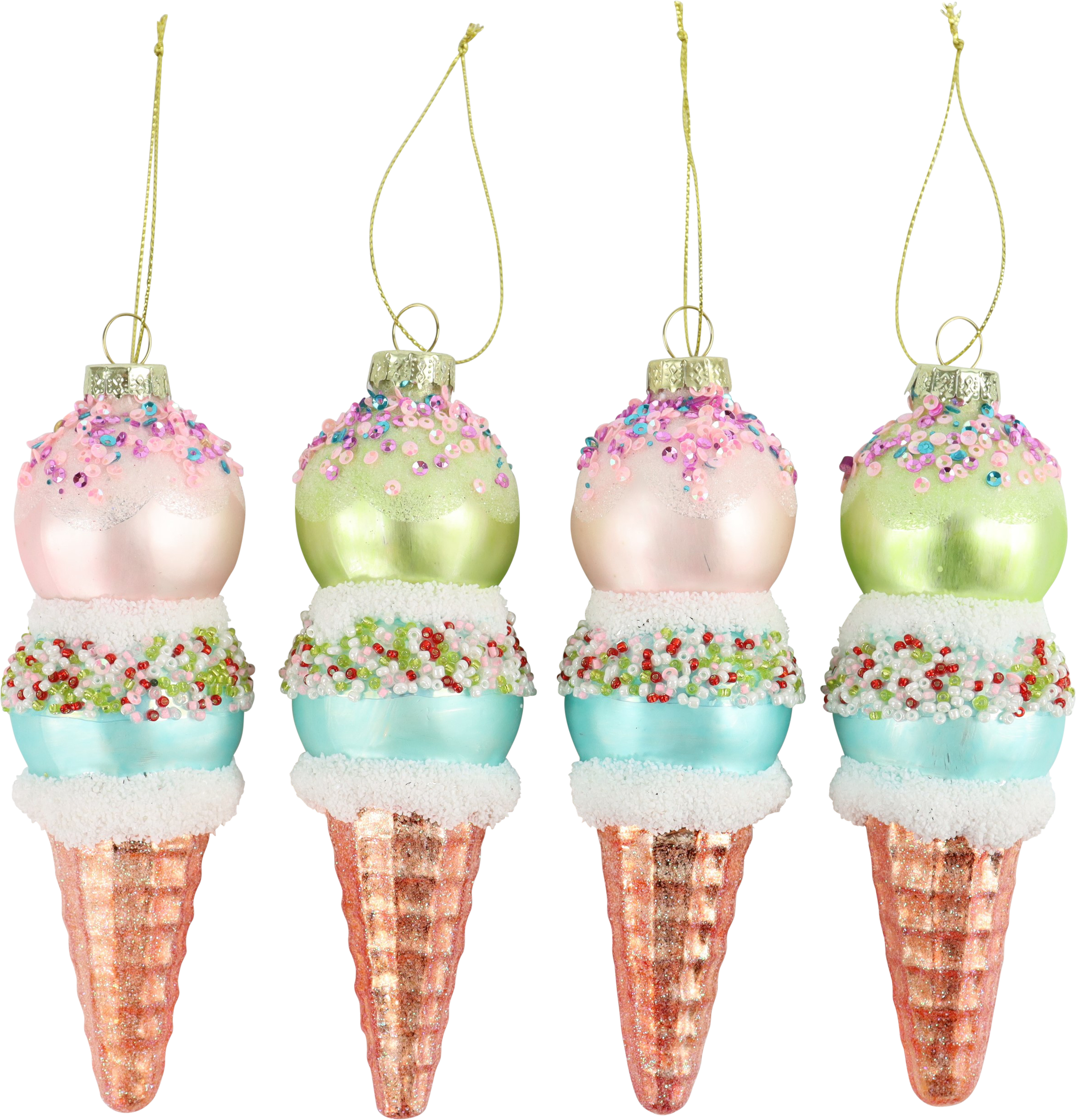 8634 GLASSCHMUCK ICECREAM  S/4