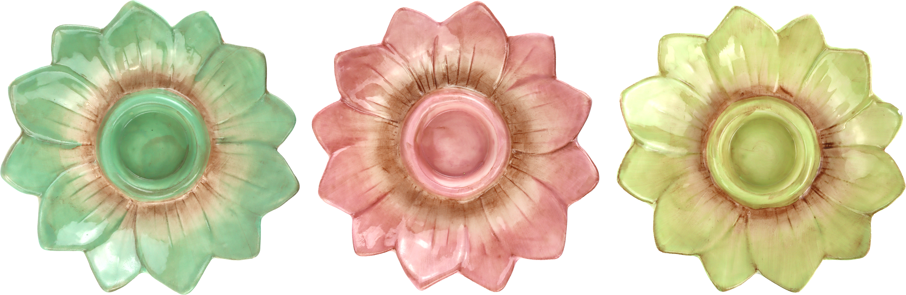 8846 PORTE-BOUGIES LOTUSBLÜTE  3P