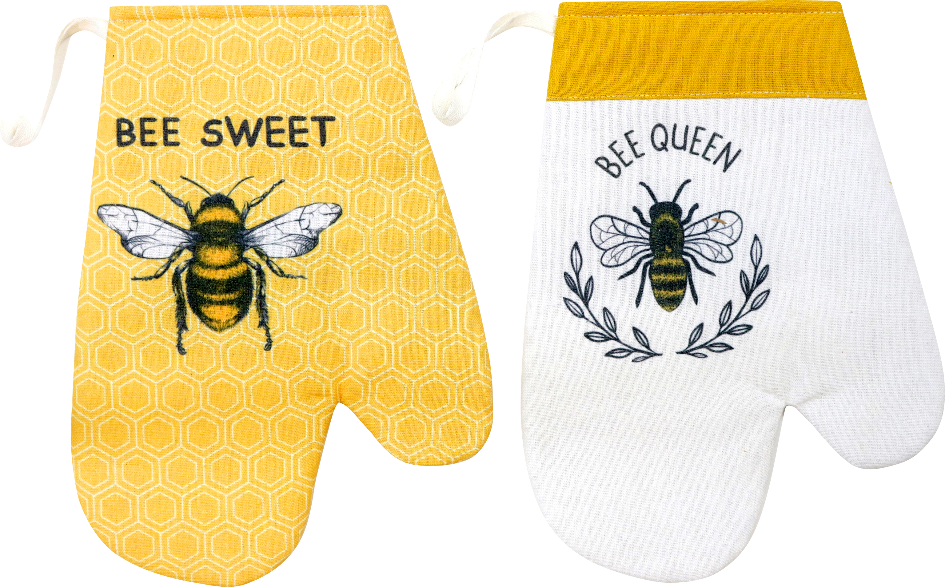 8915 POT GLOVES BEE QUEEN  S/2