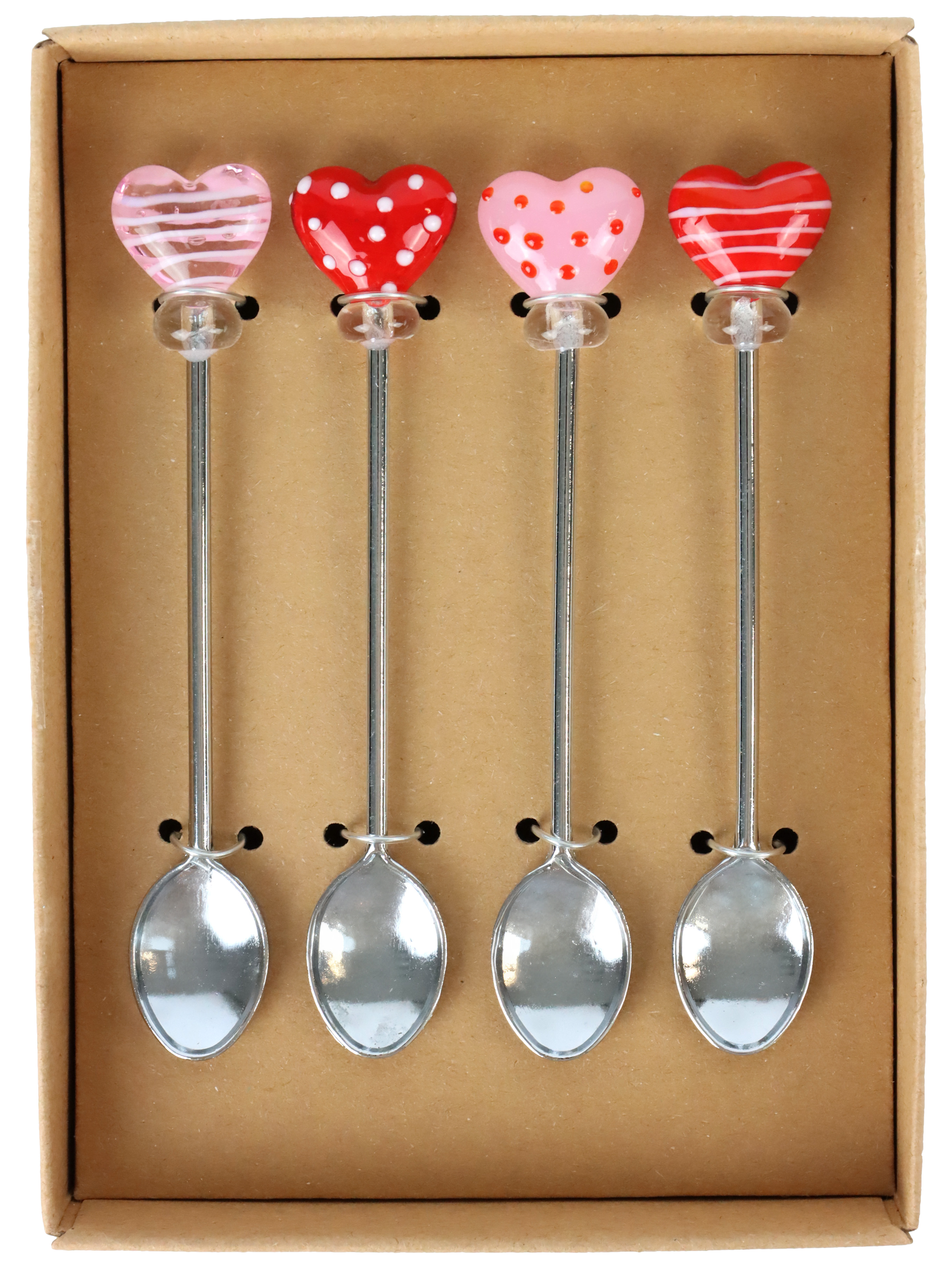 8971 CUCHARAS HEARTS  S/4