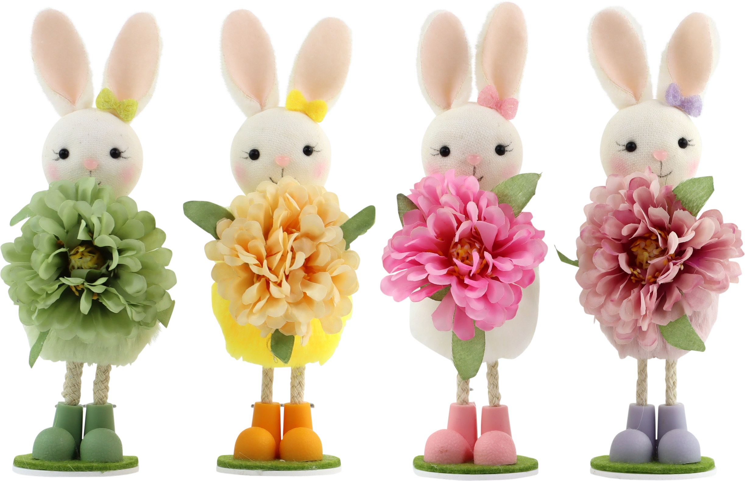 9356 BUNNIES BUNNY BLOOMIES  S/4