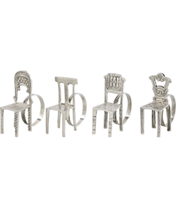 9406 NAPKIN RING CHAIRS  S/4