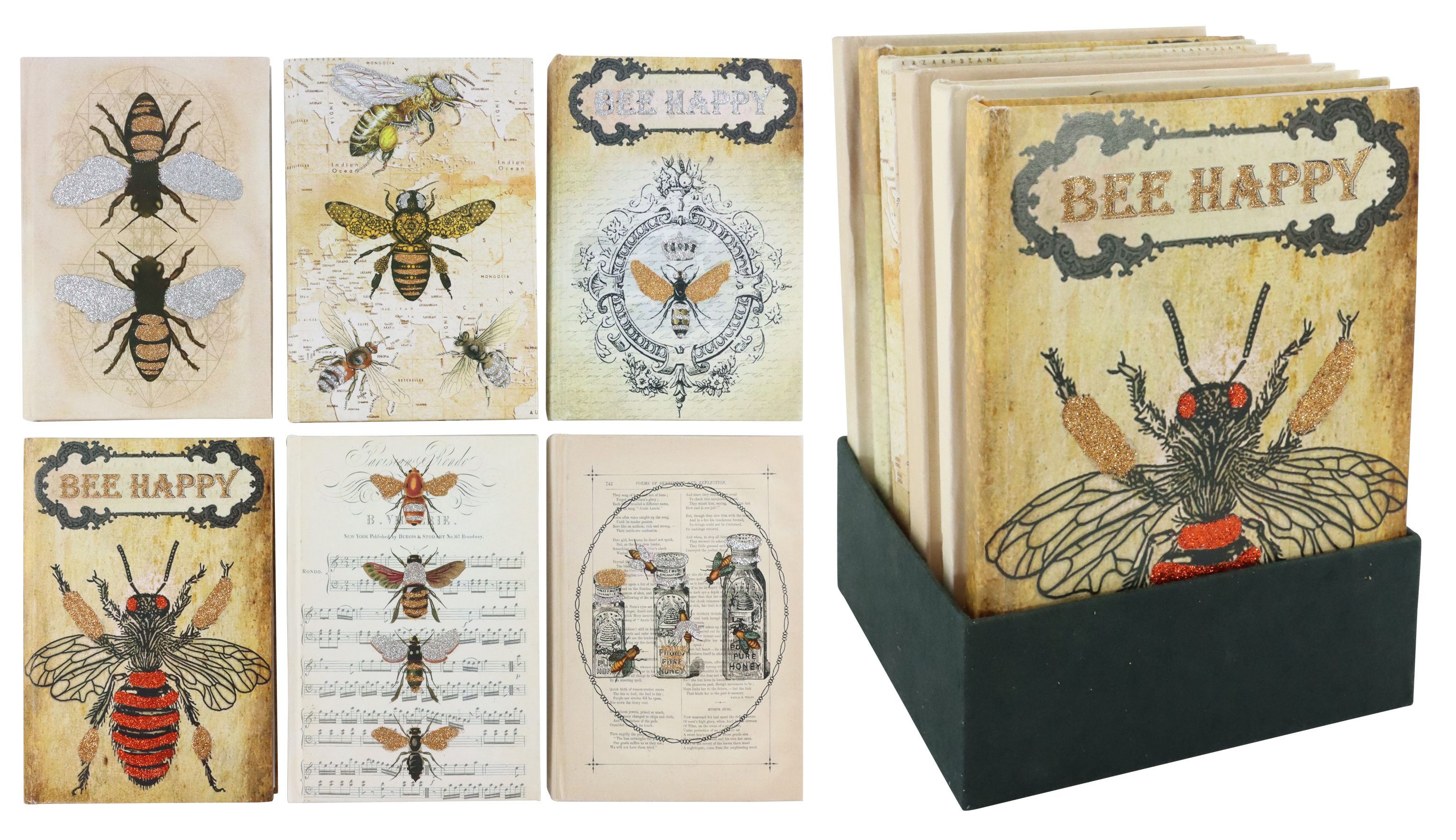 9647 CARNET DE NOTICE BEE HAPPY  6P