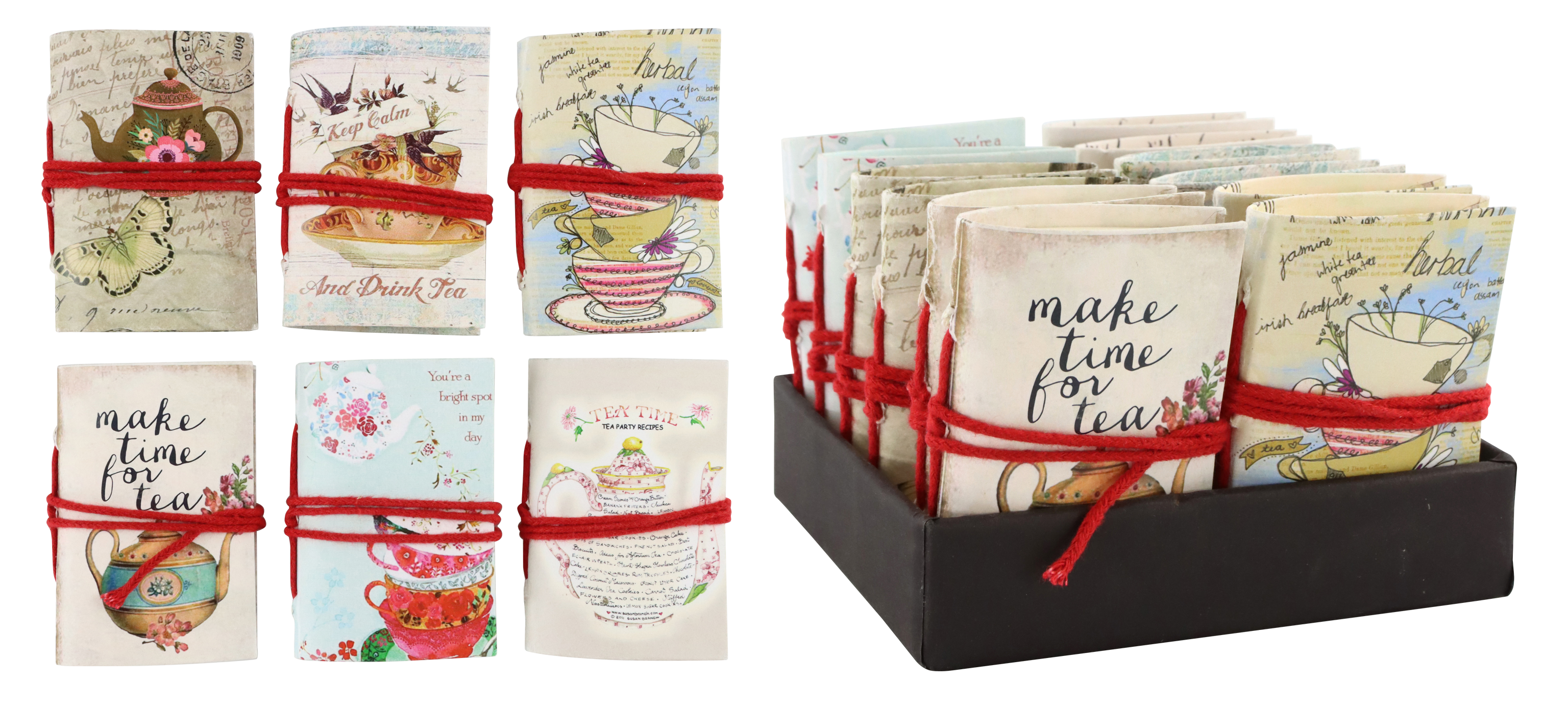 9672 MINI LIBROS TEA TIME  S/12