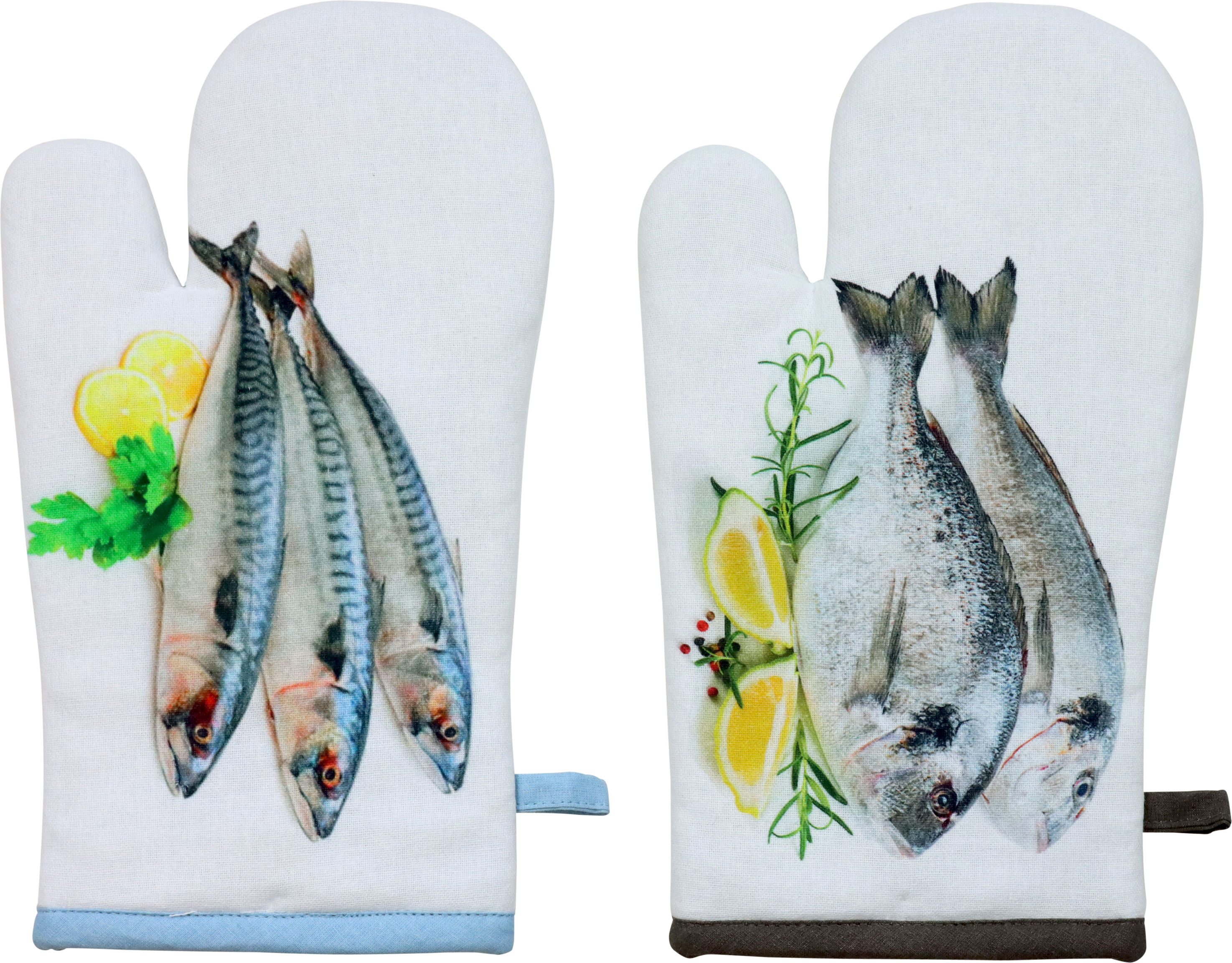 9716 GANTS DE CUISINE« FISH » 2P