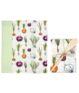 9776 KITCHENTOWEL-SET GEMÜSE  S/3
