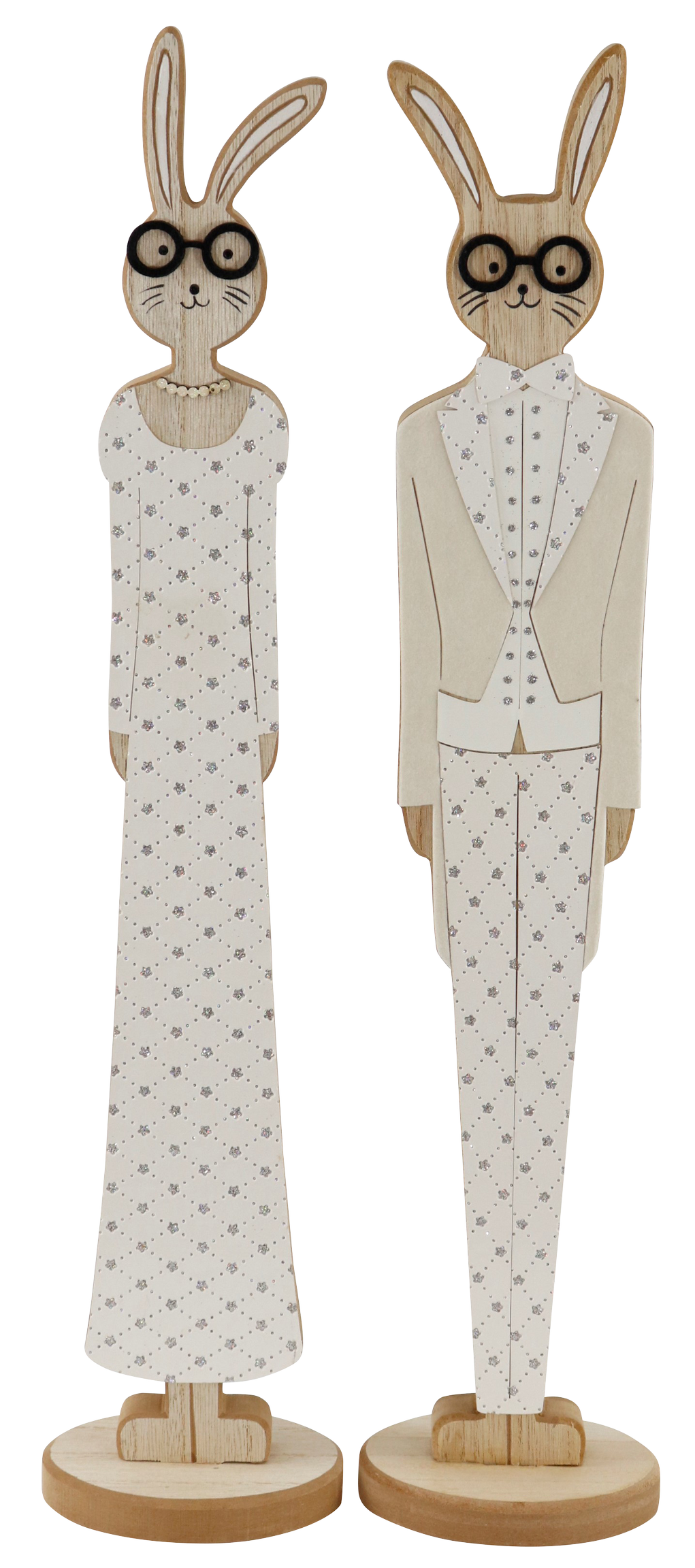 9814 COPPIA CONIGLI  ELEGANCE  2PZ