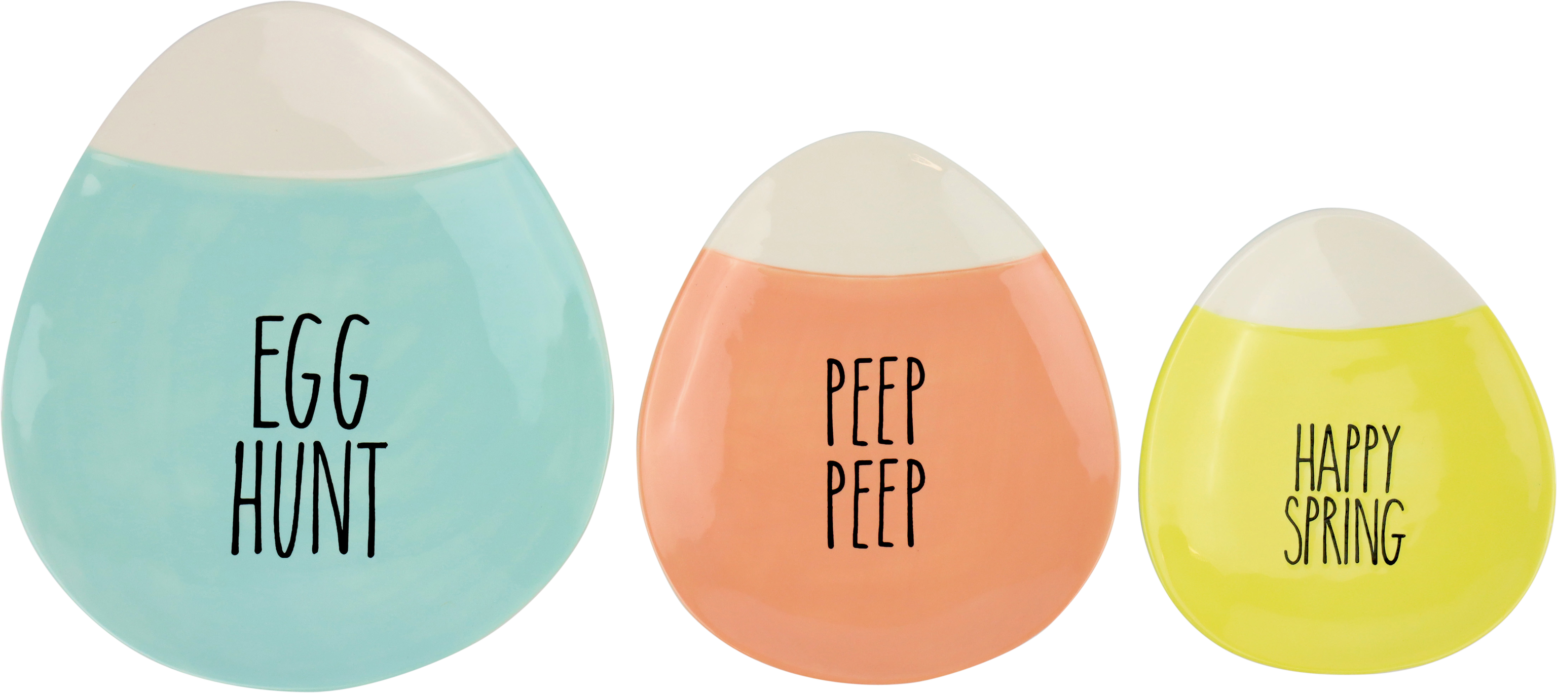 9893 EGGPLATES CANDY EASTER  S/3