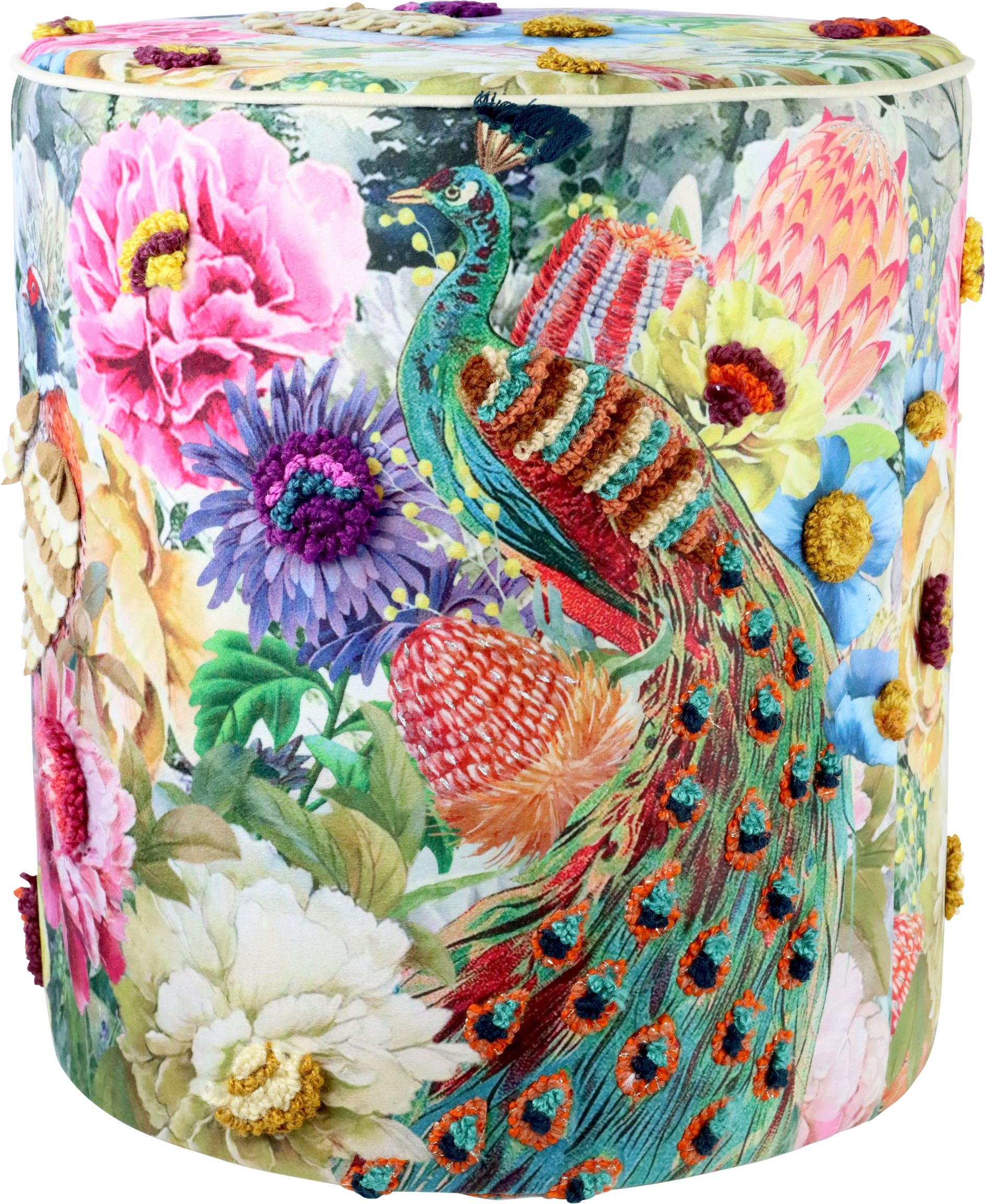 9983 POUF « PEACOCK »